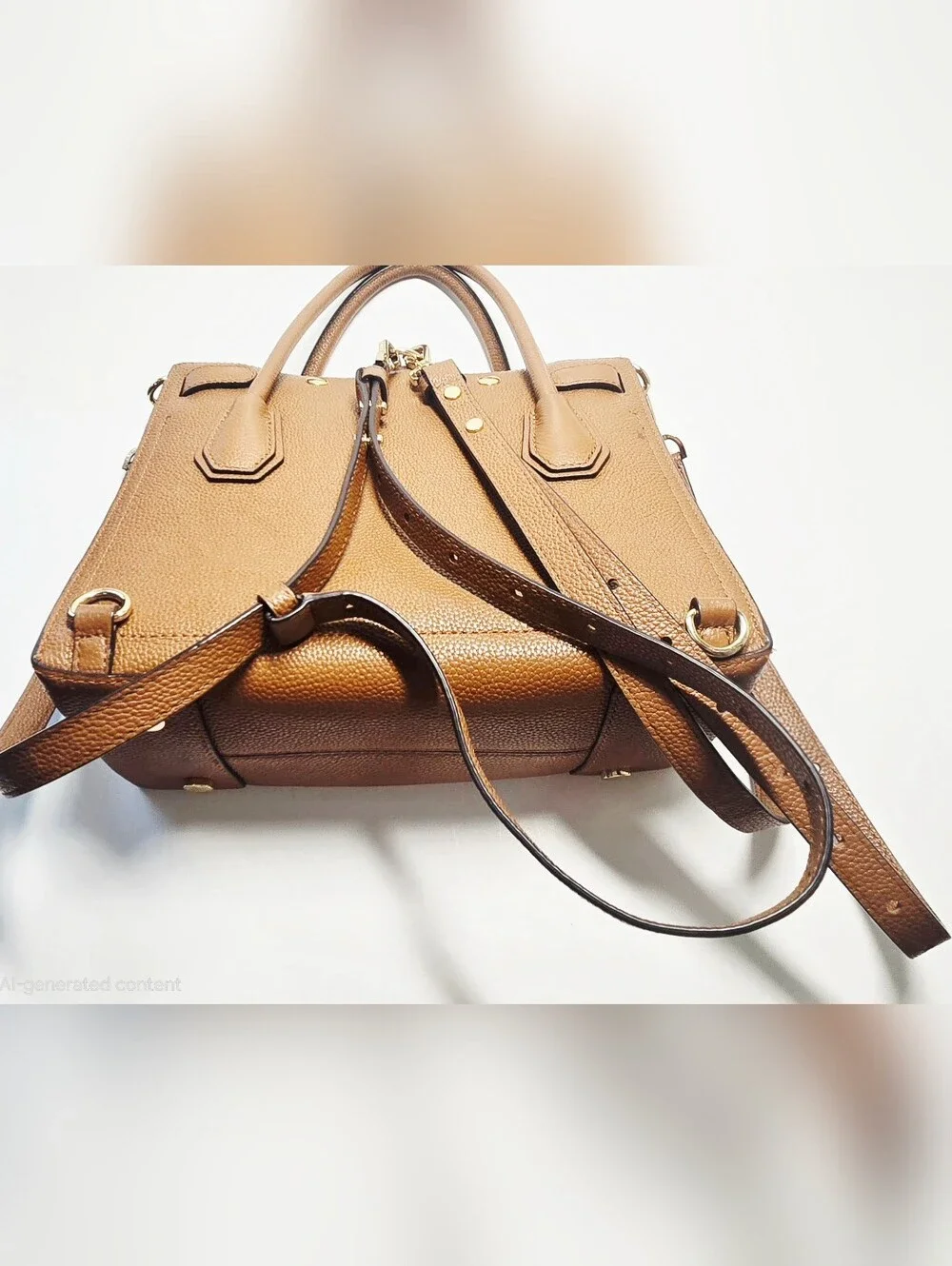 Michael Kors 4 In 1 Convertable Bag/Tote/backpack Brown Leather